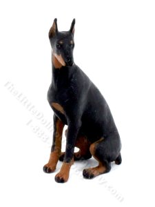 (image for) Miniature Sitting Black Doberman Pinscher by Karl Blindheim