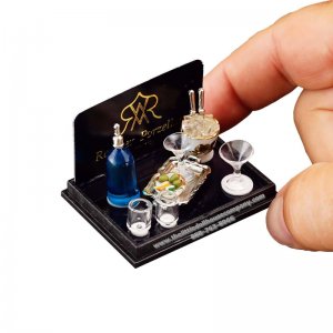 (image for) Miniature Barset with Ice Cubes, Glasses and Soda Syphon