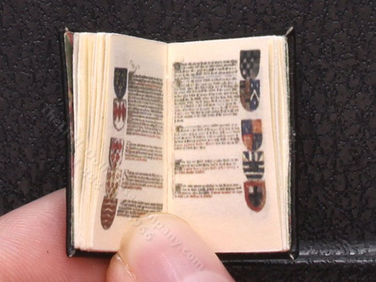 (image for) Miniature Book: 'De Arte Heraldica' Bound in Black