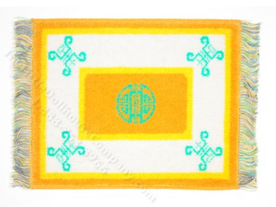 (image for) Miniature Modern Chinese Carpet for Dollhouses - Gold