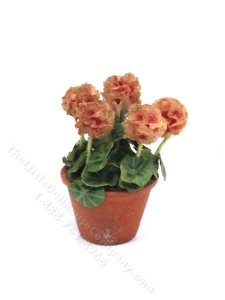 (image for) Miniature Potted Geraniums for Dollhouses
