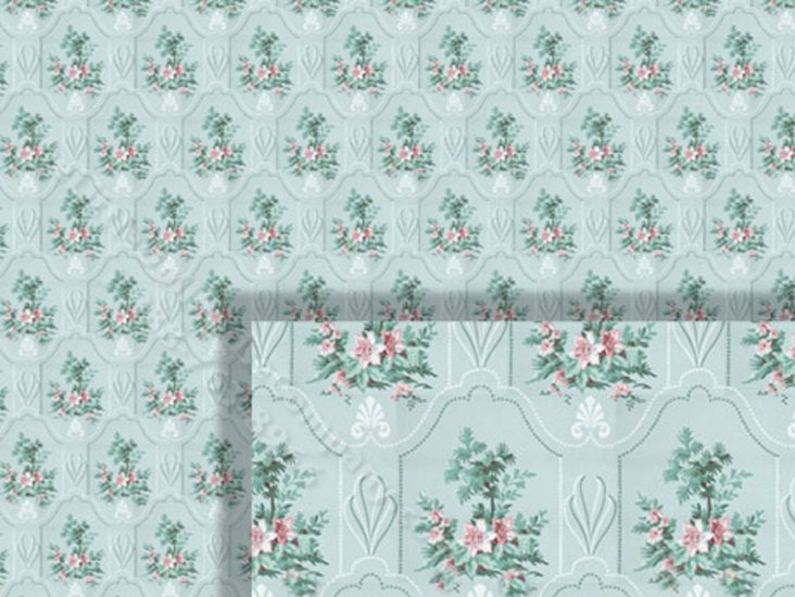 (image for) 1/2 Scale Wallpaper for Dollhouses