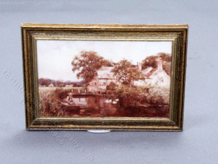 (image for) Miniature Pond Picture for Dollhouses