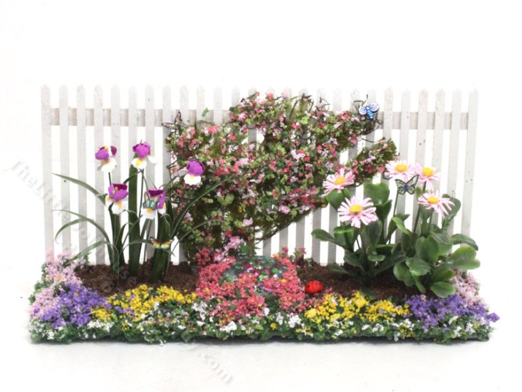 (image for) Orchid Garden Fence - Mini Creations by Judy
