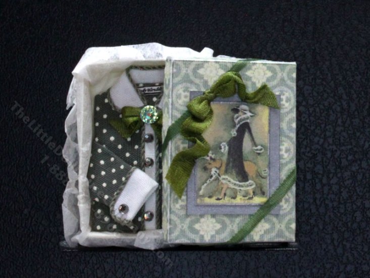 (image for) Miniature Grey and White Blouse by Judith Blondell