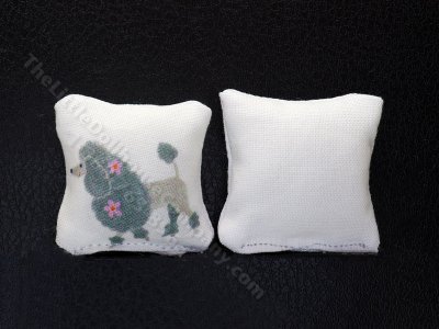(image for) Miniature Pair of Poodle Pillows