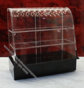 (image for) Miniature Display/Show Case for Dollhouses - Black Base