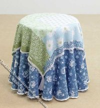 (image for) Miniature Round Table with Tablecloth by Designs by Janet