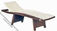(image for) Miniature Faux Wicker Chaise for Dollhouses