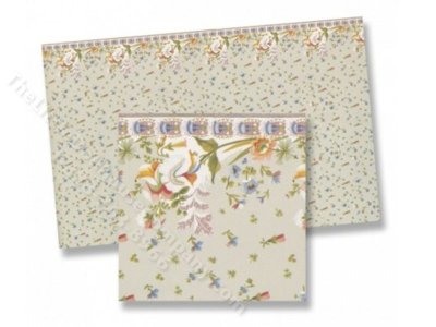 (image for) Dollhouse 1/2 Scale Model Floral Wallpaper