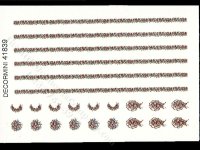 (image for) Miniature Bouquet and Boarder Decals for Dollhouses