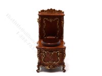 (image for) Miniature Toilet Hand Painted Baroque Style - Walnut