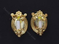 (image for) 1:48 Scale Miniature 3V Pair of Candle & Mirror Sconces for Dollhouses