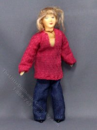 (image for) As-Is Joan Flexible Woman Doll by Erna Meyer for Dollhouses