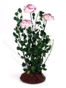 (image for) Handmade Miniature Planted Roses for Dollhouses
