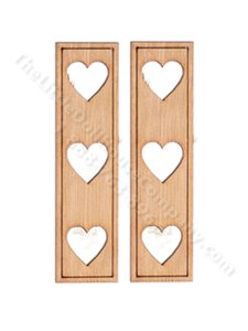 (image for) Miniature Shutters with Heart Cutouts