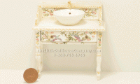 (image for) Miniature Bathroom Vanity With Sink for Dollhouses