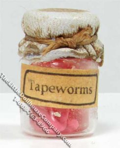 (image for) Miniature Jar of Tapeworms