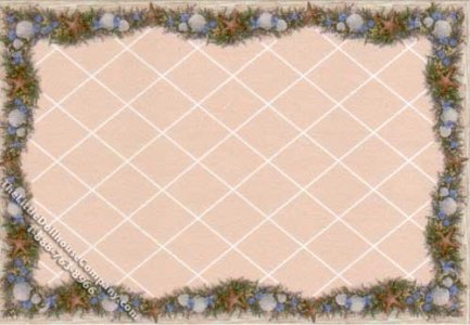 (image for) Miniature Rectangular Seaside & Crosshatch Rug for Dollhouses