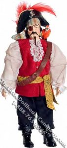 (image for) Marcia Backstrom Designed Pirate with Parrot for Dollhouses