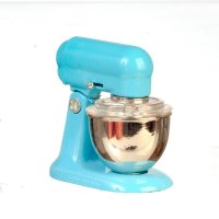 (image for) Miniature Blue Stand Mixer With Bowl For Dollhouses