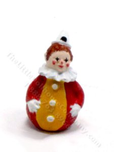 (image for) Miniature Roly-Poly Clown for Dollhouses