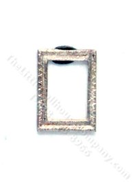 (image for) Miniature Tiny Rectangular 'Abigail' Frame - Silver