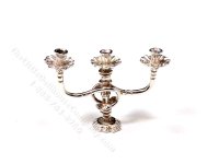(image for) Miniature Elegant Solid Sterling Silver Candelabra by Don Henry