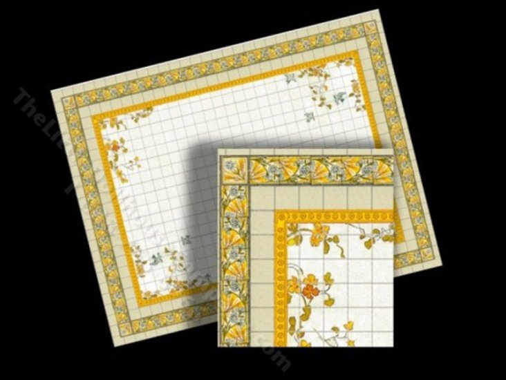 (image for) Miniature Faux Tile Flooring for Dollhouses