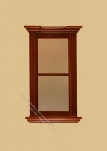 (image for) Miniature Newport Plain Single Window Walnut