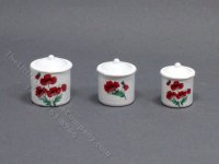 (image for) Miniature Poppy Canister Set for Dollhouses