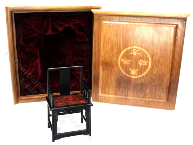 (image for) Miniature Inlaid Ching Chair for Dollhouses