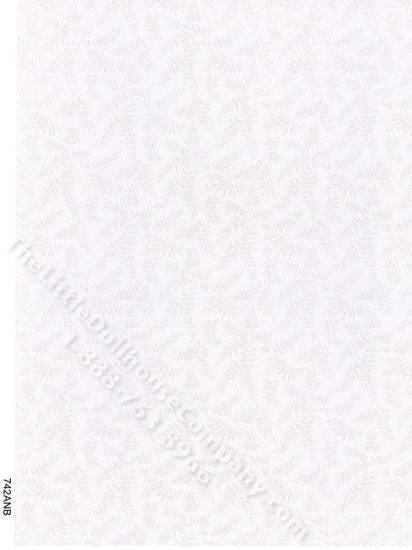 (image for) Pale Purple Fern Pattern Wallpaper for Dollhouses