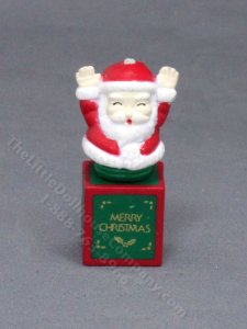 (image for) Miniature Santa Claus Jack-in-the-Box for Dollhouses