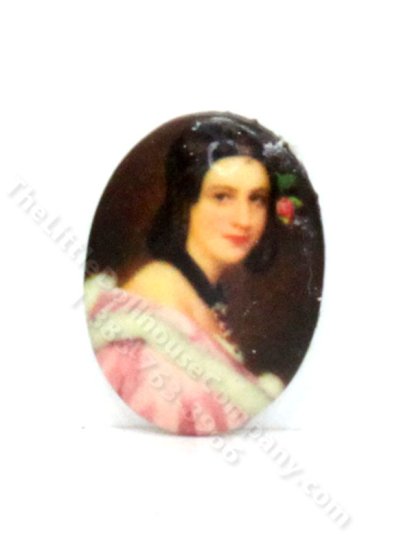 (image for) Miniature Porcelain Portrait for Dollhouses