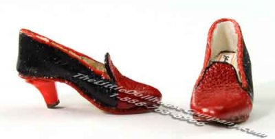 (image for) Miniature Leather Ladies Shoes by Judith Blondell for Dollhouses