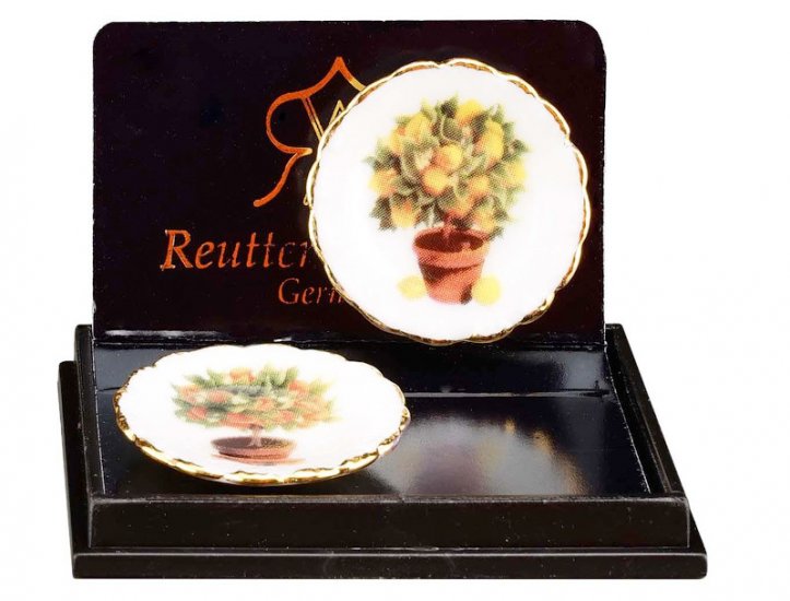 (image for) Miniature Serving Plates with Garden Pattern