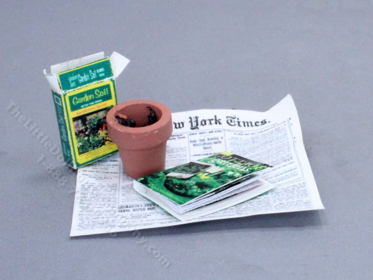 (image for) Miniature Planting Set for Dollhouses