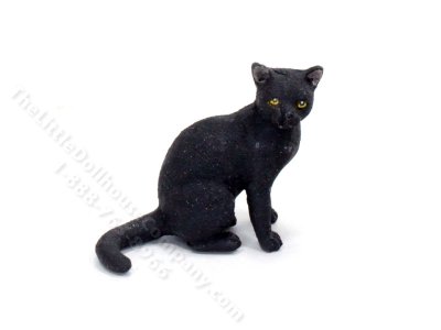 (image for) Miniature Black Domestic Shorthair Cat Karl Blindheim