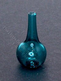 (image for) Miniature Transparent Teal Vase by Gerd Felka