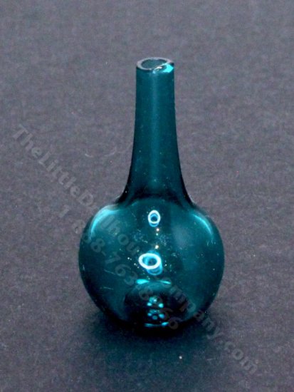 (image for) Miniature Transparent Teal Vase by Gerd Felka