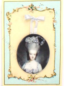 (image for) Miniature Portrait of Marie Antoinette by Cristina Lissiotto