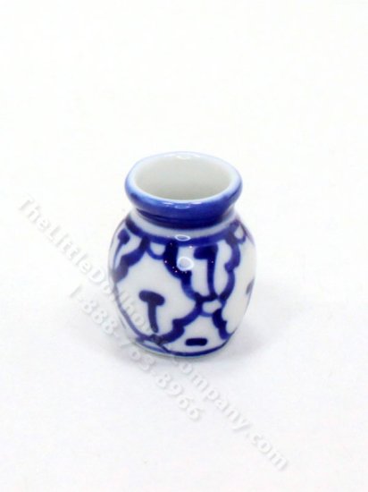 (image for) Miniature Blue and White Vase for Dollhouses