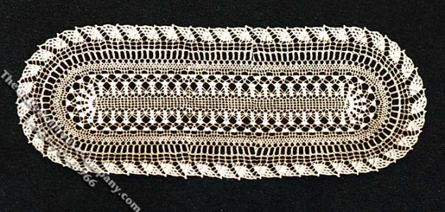 (image for) Miniature Laser Cut Doily Table Runner for Dollhouses