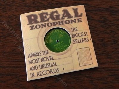(image for) Miniature Regal Zonophone Vinyl Record