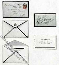 (image for) Dollhouse Miniature Notice of Death in Envelope