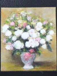 (image for) Miniature Still Life of White Flowers by Larry Morganti