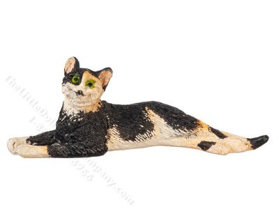 (image for) Miniature Stretched Calico Cat for Dollhouses