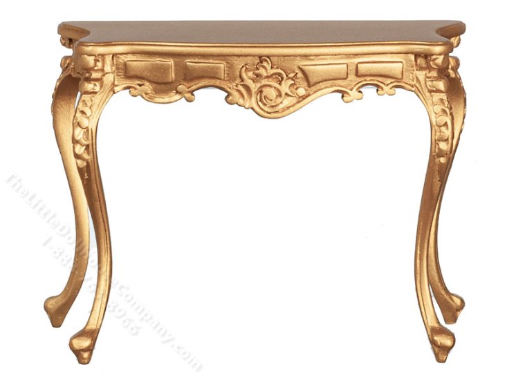 (image for) Miniature Louis XV Rocco Hall Table for Dollhouses