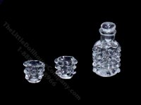 (image for) Miniature Beaded Glass Decanter Set by Gerd Felka